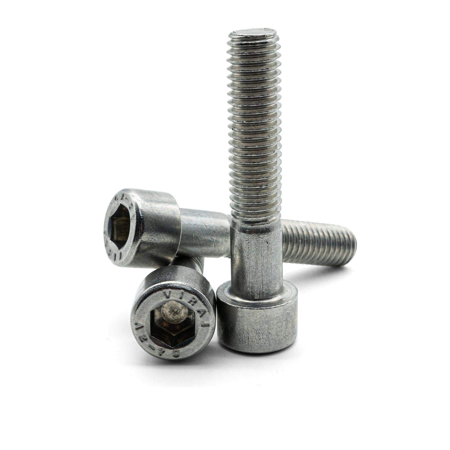 Hippo Hardware M6 (6mm X 35mm) Socket Cap Screw Hex Head Allen Bolts A2 Stainless Steel (Pack of 30) — image 1