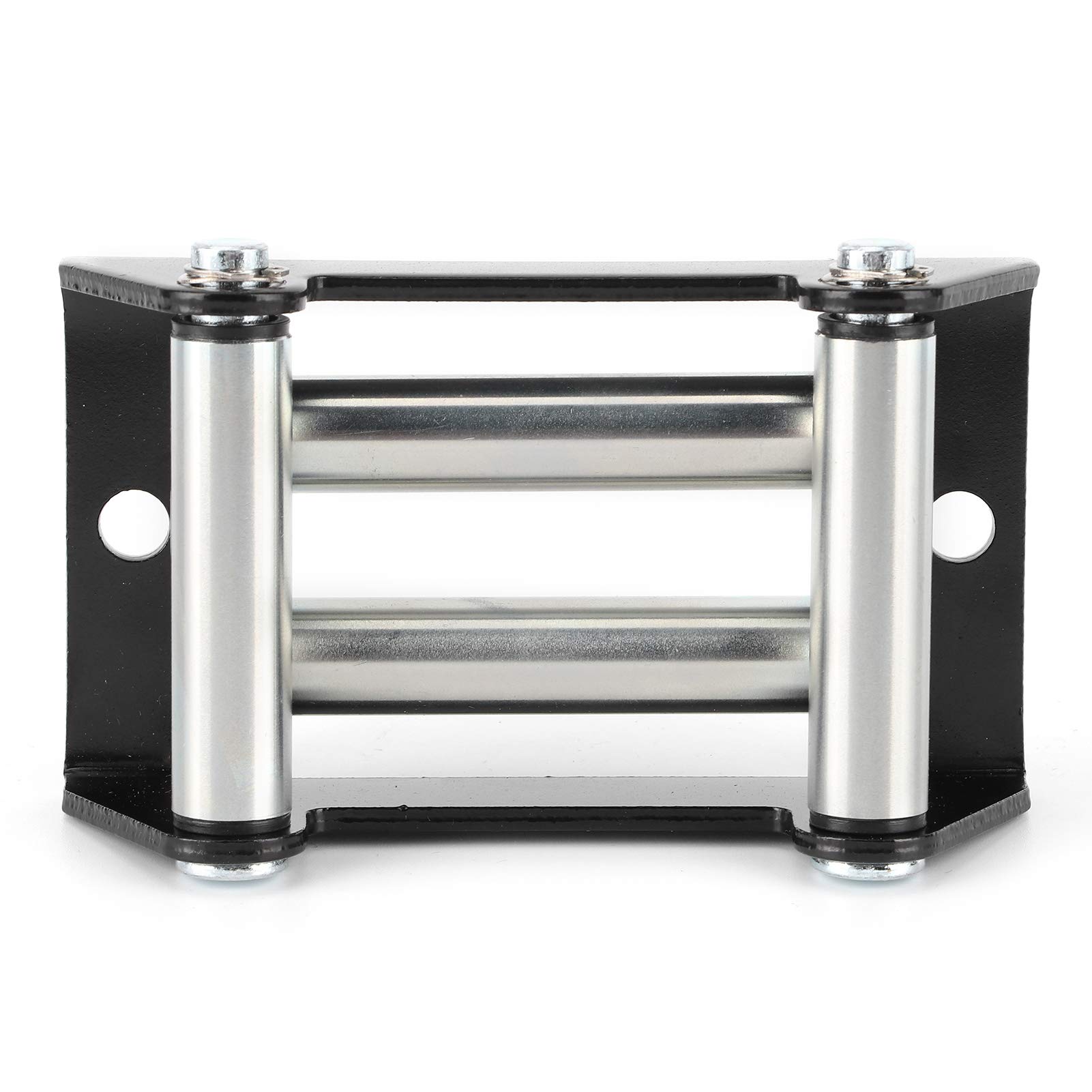 YOUTHINK Winch Rope 110mm Winch Rope Guide, Fair, Cable Roller, Ropecable Fair, Metal Material, Winch Cable Wear, Hole Distance 110mm, Friction Reduction, 128x66x46mm, Not Easy to