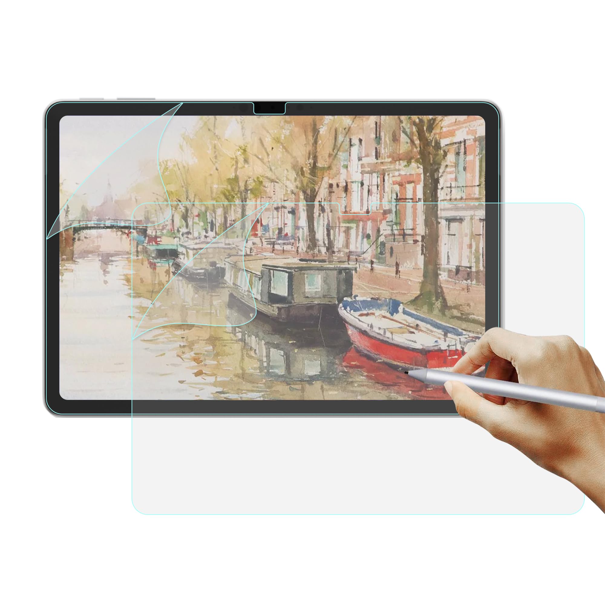 [2 sztuki] Efekt papieru folia do Microsoft Surface Pro 12" 2025, Feel Like Matte Paper Folia PET do rysowania szkiców pisma