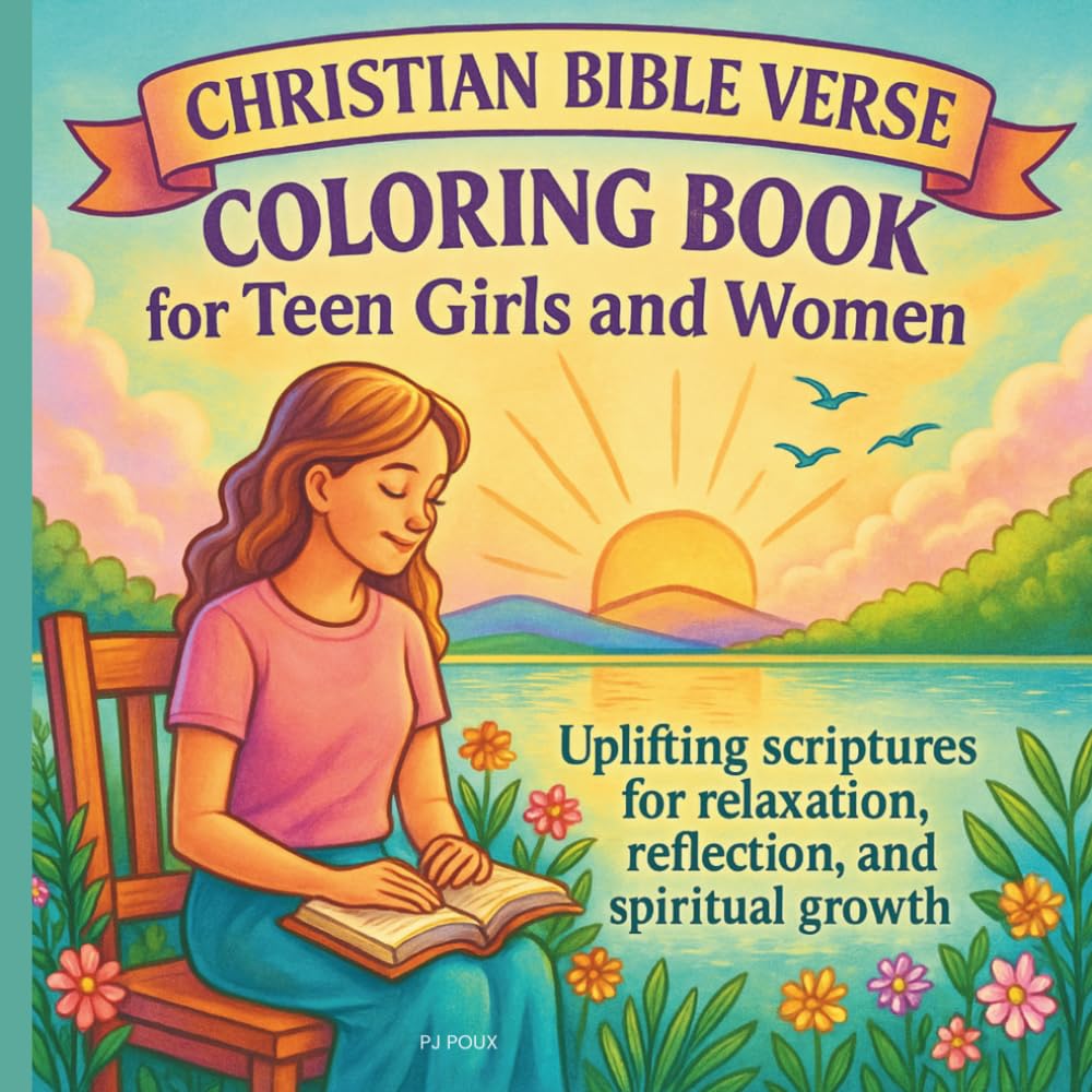 Christian Bible Verse Coloring Book for Teen Girls and Women: Uplifting scriptures for relaxation, reflection, and spiritual growth