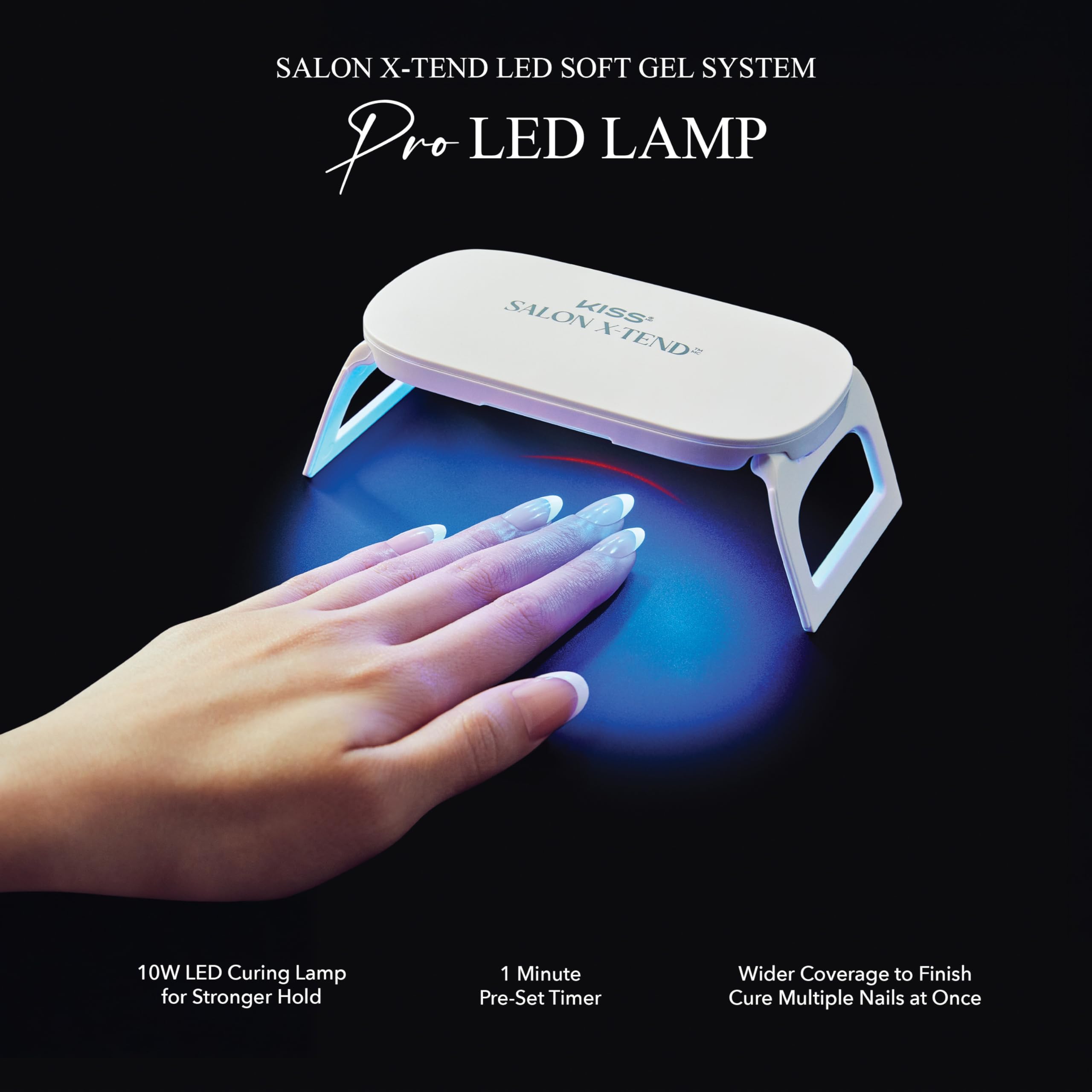 Amazon.com : Kiss Salon X-tend Pro LED Lamp, LED Gel Nail Kit