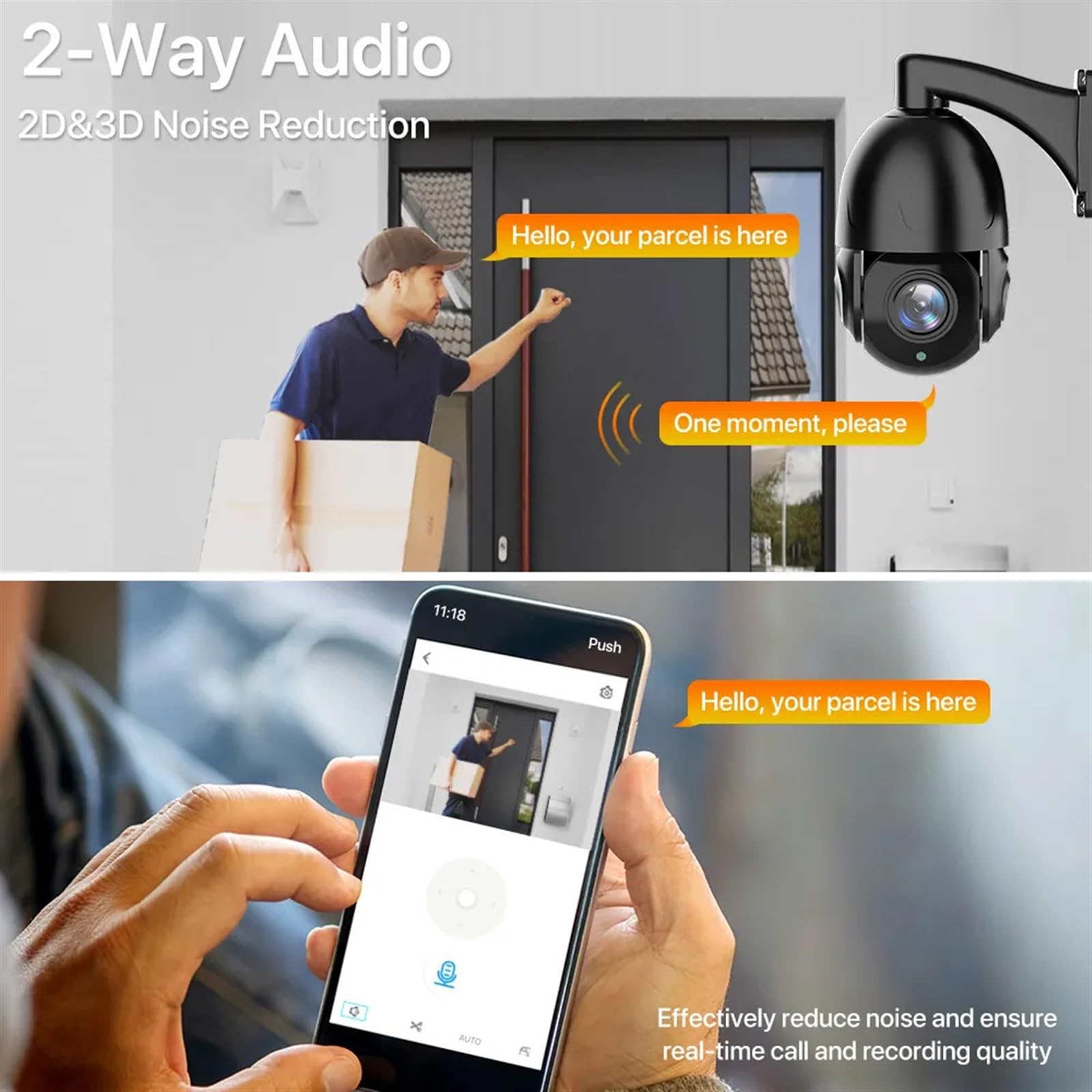 Sistemas de Cámaras, Cámara IP PoE 4K de 8MP for Exteriores, cámara Domo de Velocidad con Zoom óptico 30X, visión Nocturna HD de 5MP, vigilancia de vídeo CCTV de 80M P2P(8MP Camera)