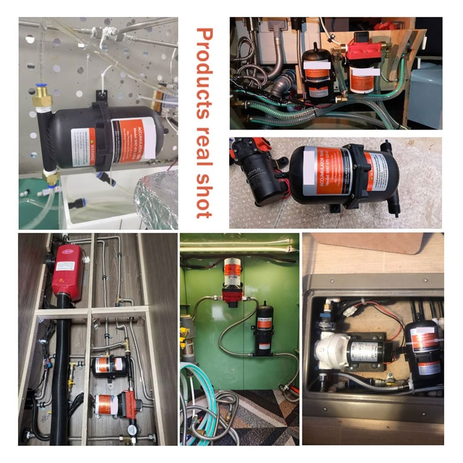 0.75/1.0L RV Accumulatore Marino Serbatoio A Pressione for Barca Yacht A Membrana Accessori for Attrezzature Pompa Igienica per Roulotte e Barche(0.75L)