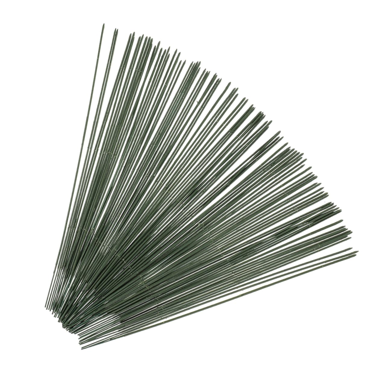 DIY Flower Stem Wire 100pcs Green Floral Rods for Bouquet Making Artificial Flower Arrangement Stems