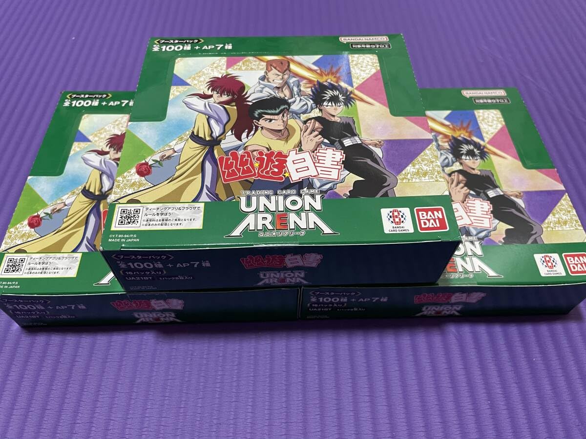 Amazon.co.jp: UNION ARENA ユニオンアリーナ 幽遊白書 3OX セット 