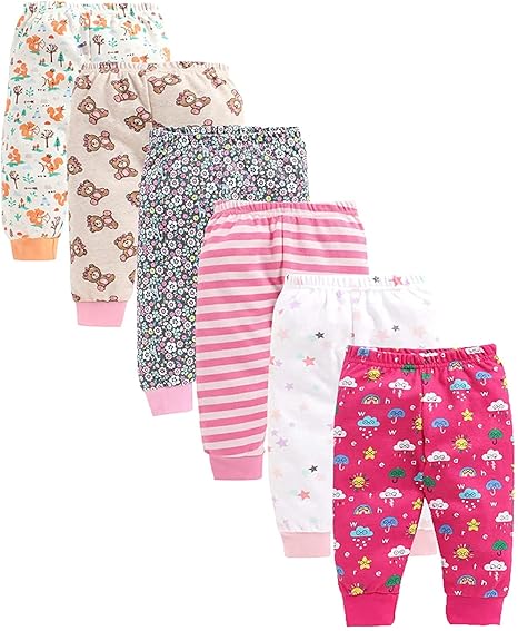 SAFESHOP -Pack of 6 -Babies boys and girls tops and bottoms - Unisex - sweater dress - socks & cap for toddler girls & boys - Newborn Dresses - Infant Wear for summer & winter -Model-155165