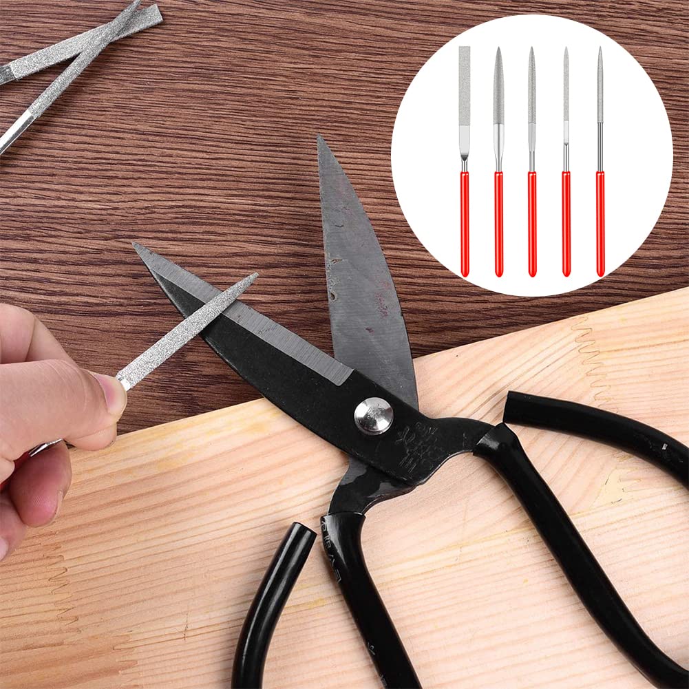 Utoolmart Diamond Needle File, 2-Pieces Mini Diamond Needle File Set