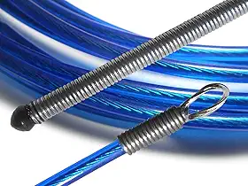 Puxa Fio Passa Fio Guia Sonda Profissional Alma De Aço Resistente Durável PF (Azul, 5 Metros)