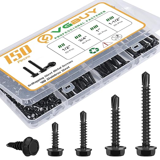 VGBUY 150PCS Self-Tapping Screw Starter Kit