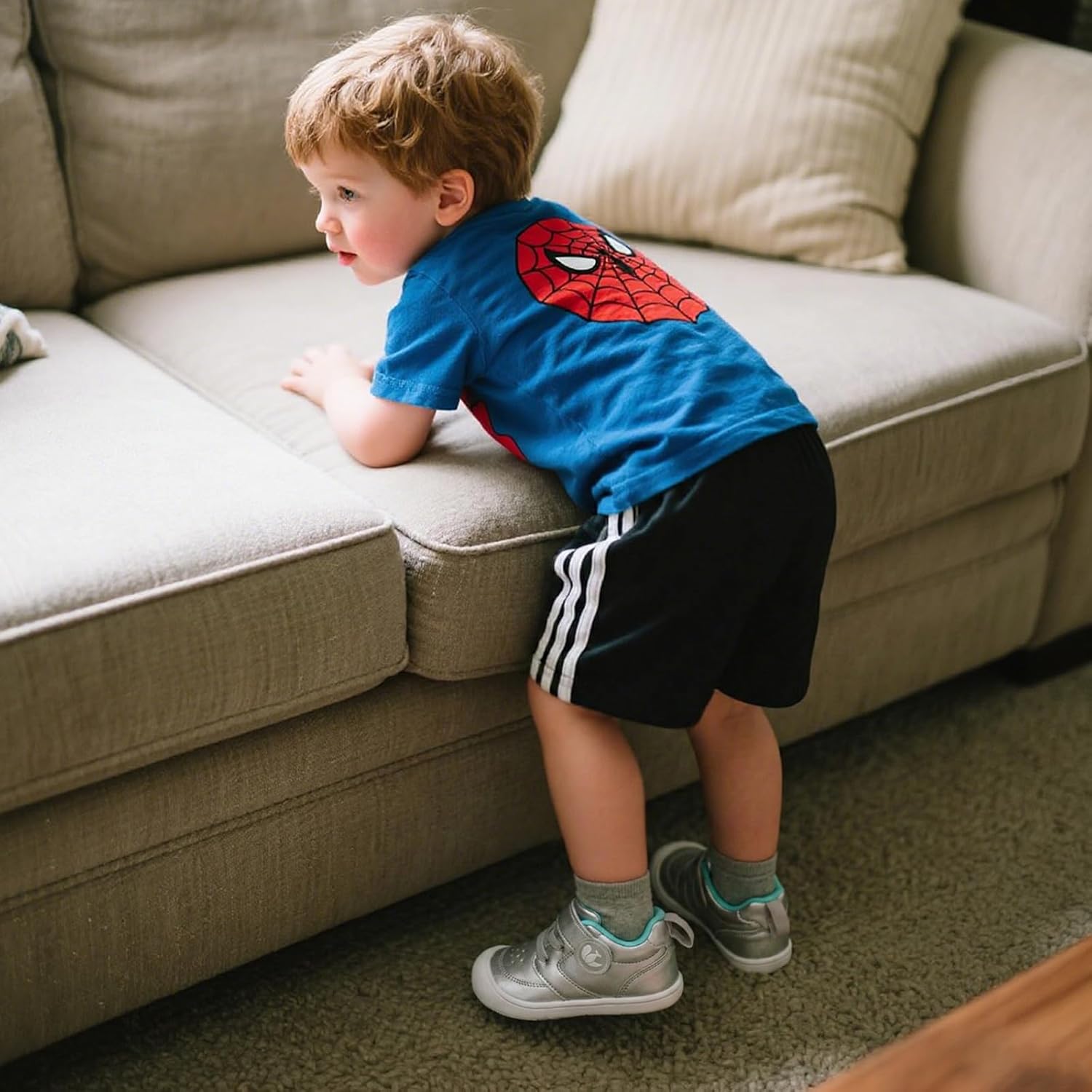 FEETCITY Leather Baby Shoes Boys Girls First Walking Shoes Infant Sneakers Crib Shoes Breathable Lightweight Slip On Shoes - Image 2