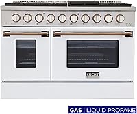 Vista 2 de Kucht KNG481/LP-W-GOLD - Cocina de gas, color dorado