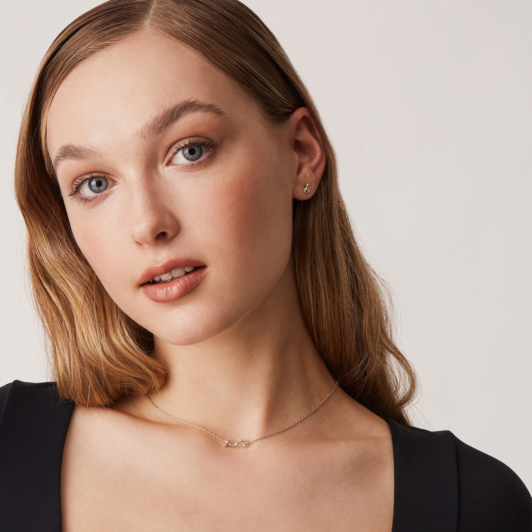 PAVOI 14K White Gold Plated Astrology Constellation Horoscope Zodiac Necklace 16-18