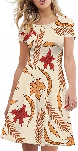 Vista 2 de Youngerbaby Cool Maid - Vestido de Halloween para mujer, vestido midi de verano, vestido casual con vuelo, para festivales