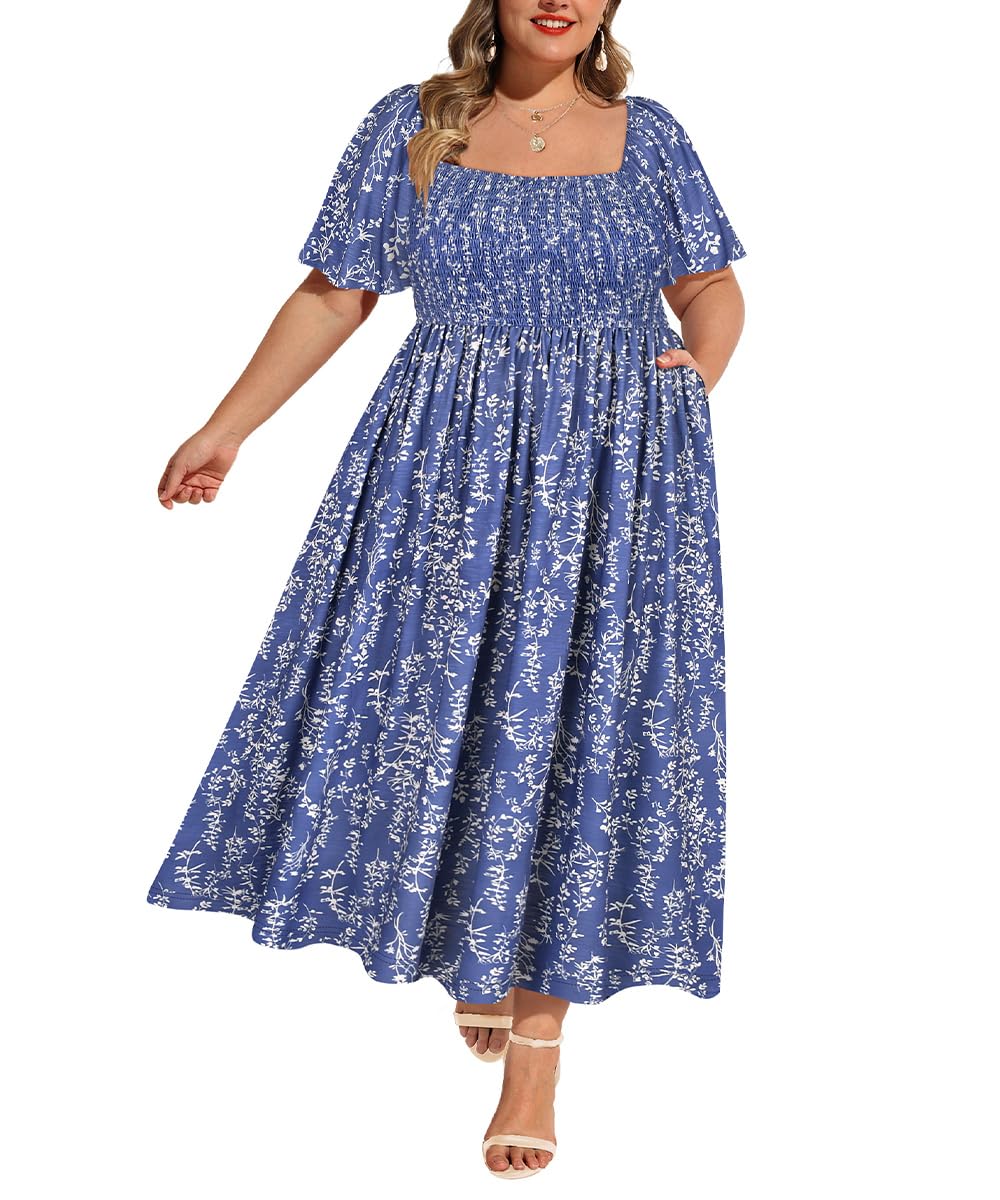 RITERA Smocked Maxi Dress