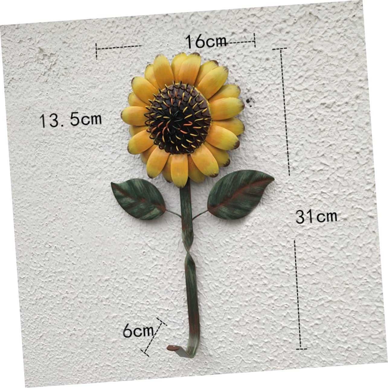3 Ganci Da Parete Decorativi in ​​metallo Rustico Con Fiori Per Soggiorno Cucina Camera Da Letto Bagno Organizzazione Della Casa