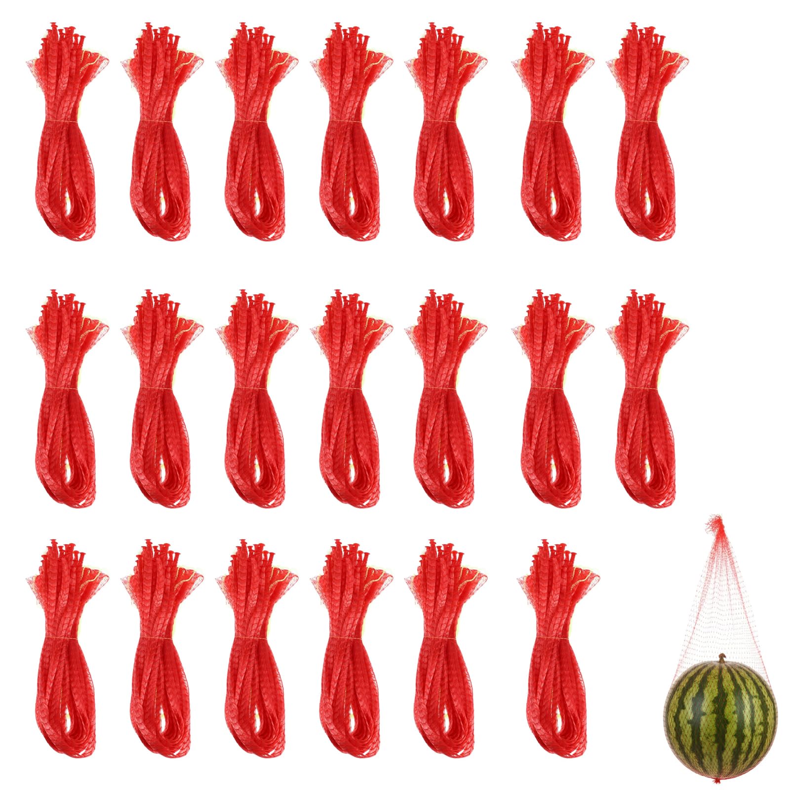 Fruit Hammock Melon Hammock 17 Inches Watermelon Nets for Watermelon Honeydew Melon Cucumbers Trellis Vertical Garden Grow (200, 45cm) — image 1