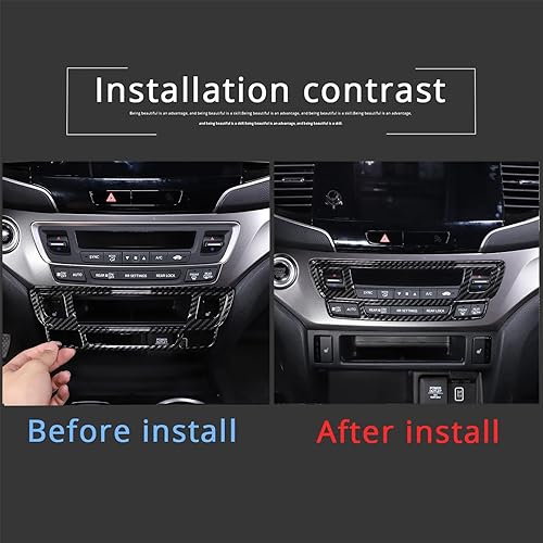 Miniatura 4 de Marco de botón de modo de aire acondicionado de consola central para Honda Pilot 2016-2022Honda Ridgeline 2017-2023Honda Passport 2019-2023,