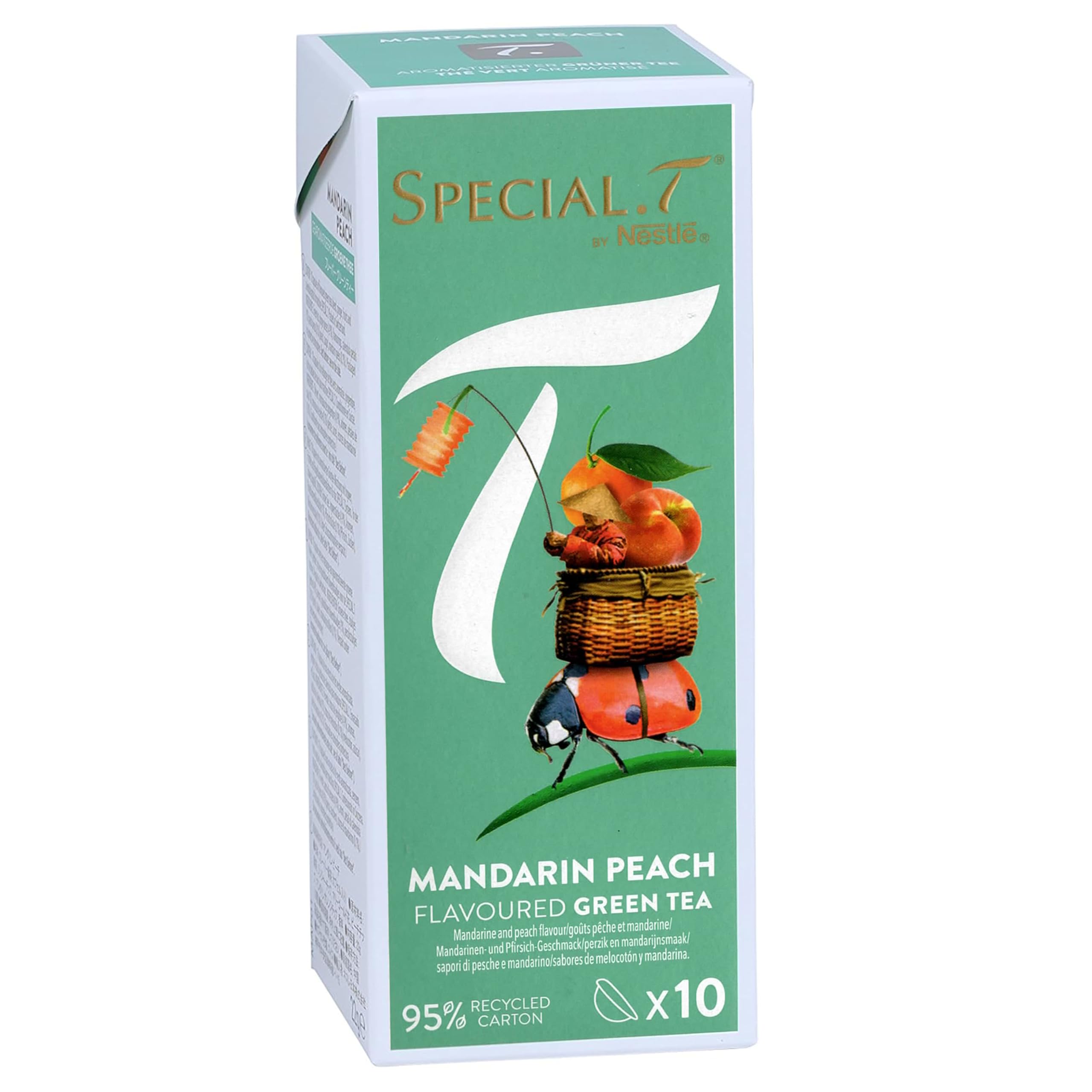 Spécial.T - Coffret 50 gélules - 5 variétés de 10 capsules - Rose de pamplemousse (bio), verveine (bio), pêche mandarine, passion tropicale & délice de fruits rouges