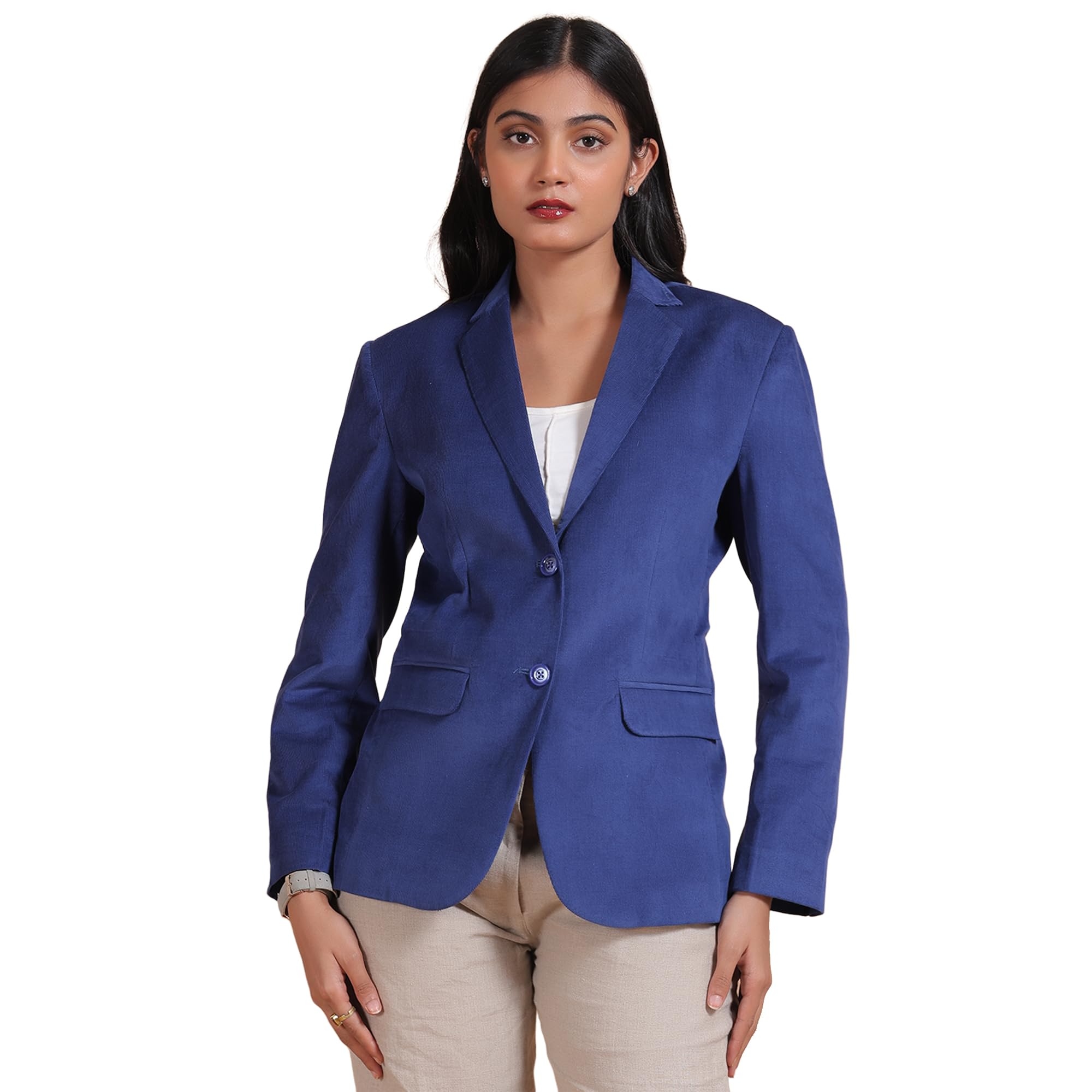 Women's Corduroy Cotton Blazer-image-29