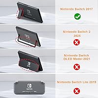 Vista 2 de FINTIE Funda de silicona compatible con Nintendo Switch - Suave antideslizante a prueba de golpes Funda protectora con diseño de agarre ergonómico