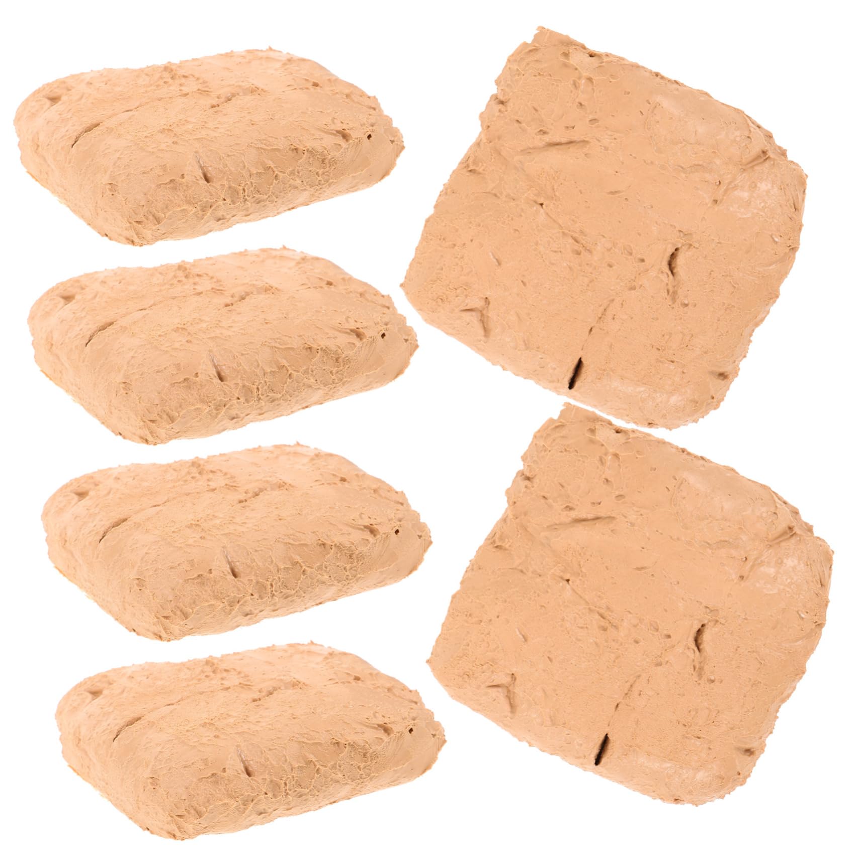 Arcilla para Modelar Infantil de 6 Piezas, Beige, Abs | Secado al Aire, Fácil de Dar Forma, 200g por Bolsa, para Bricolaje y Manualidades