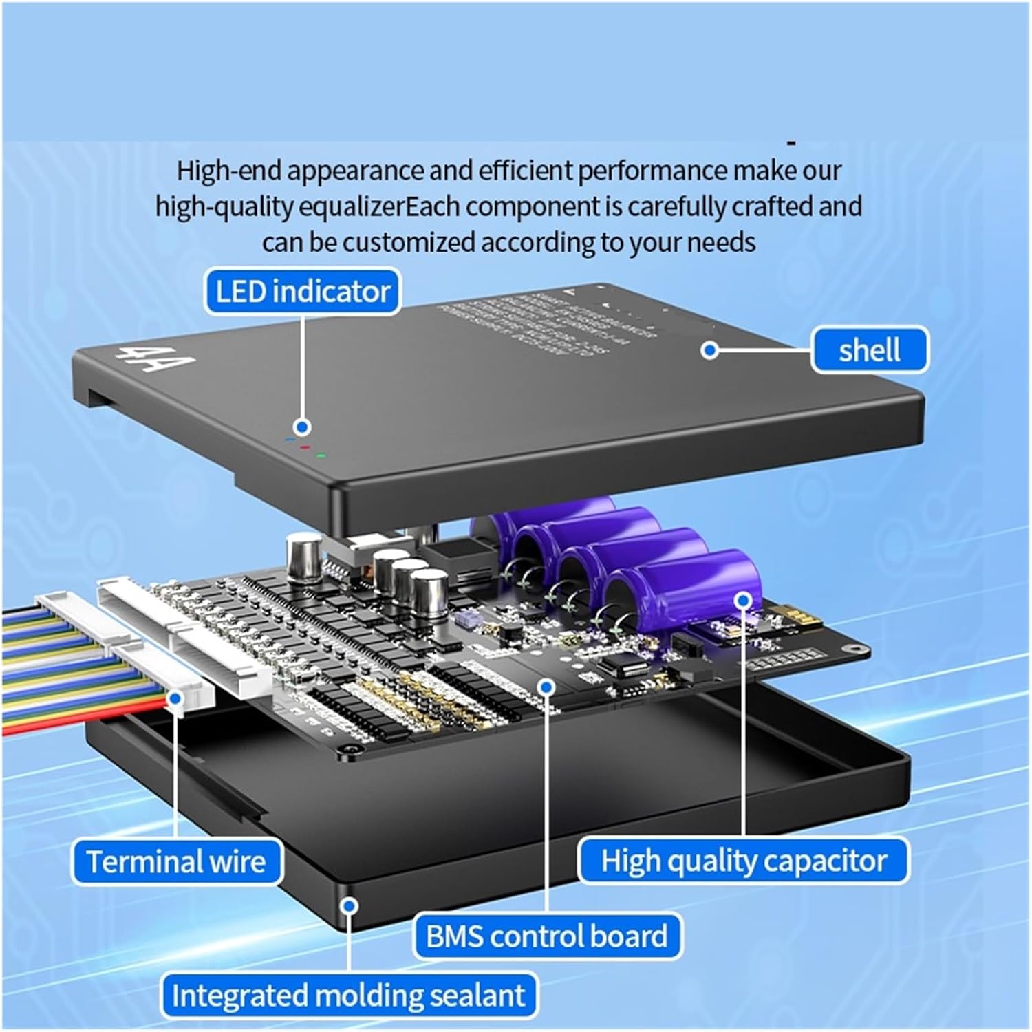 PowerDog 4A Active Balancer 2S~24S Li-ion Lifepo4 LTO NCA Lithium Battery Active Balancer