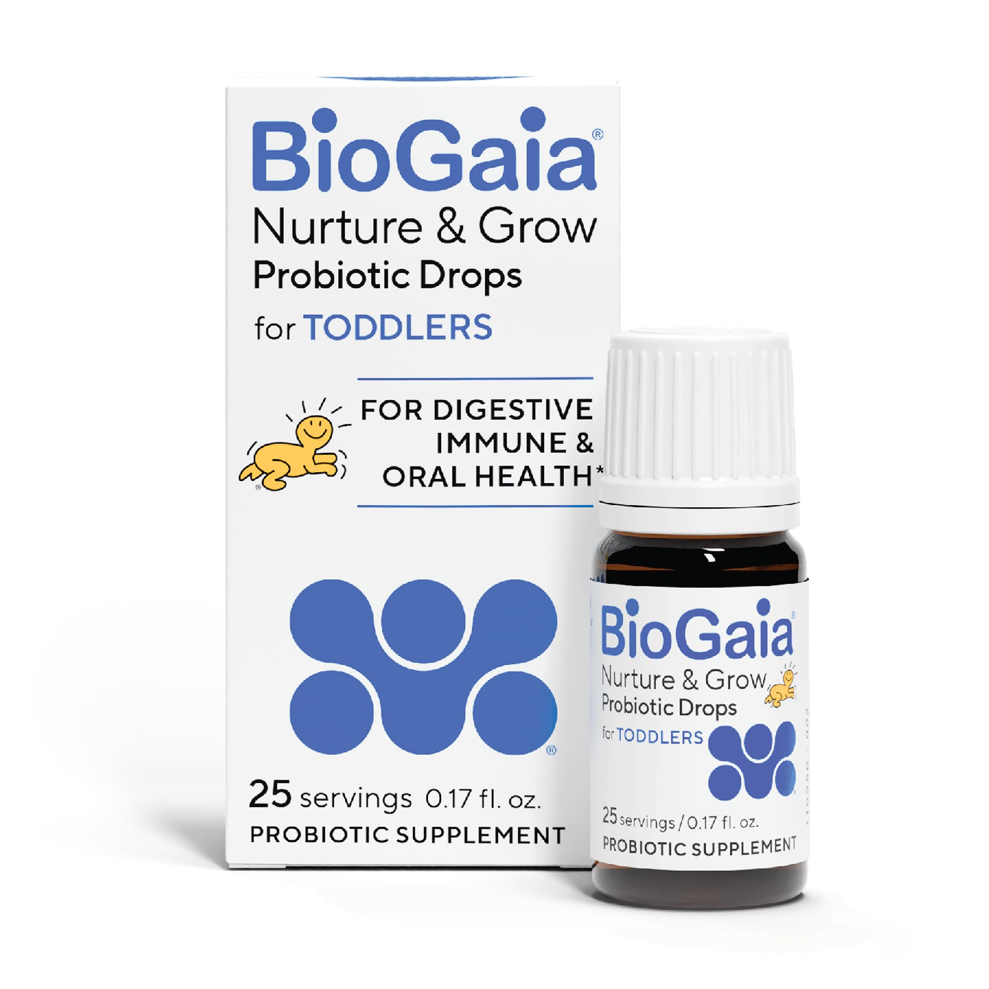 BioGaia Nurture & Grow Toddler Probiotic Drops | Gut, Immune & Oral Health