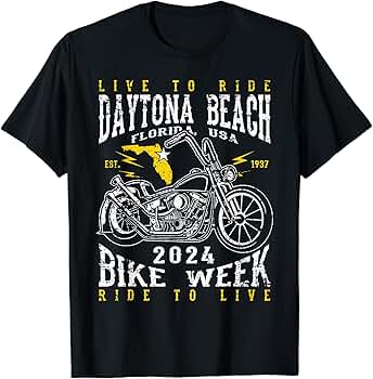 BIKE WEEK '79Tシャツ DAYTNA Daytona Beach FL 79th Anniversary 2020 Bike Week Large T