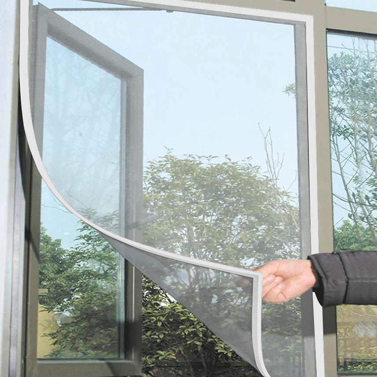 Housoutil 12-Pack Adhesive Window Screen Clips - No Drilling, Transparent Plastic For Screen Repair & Security - View #6