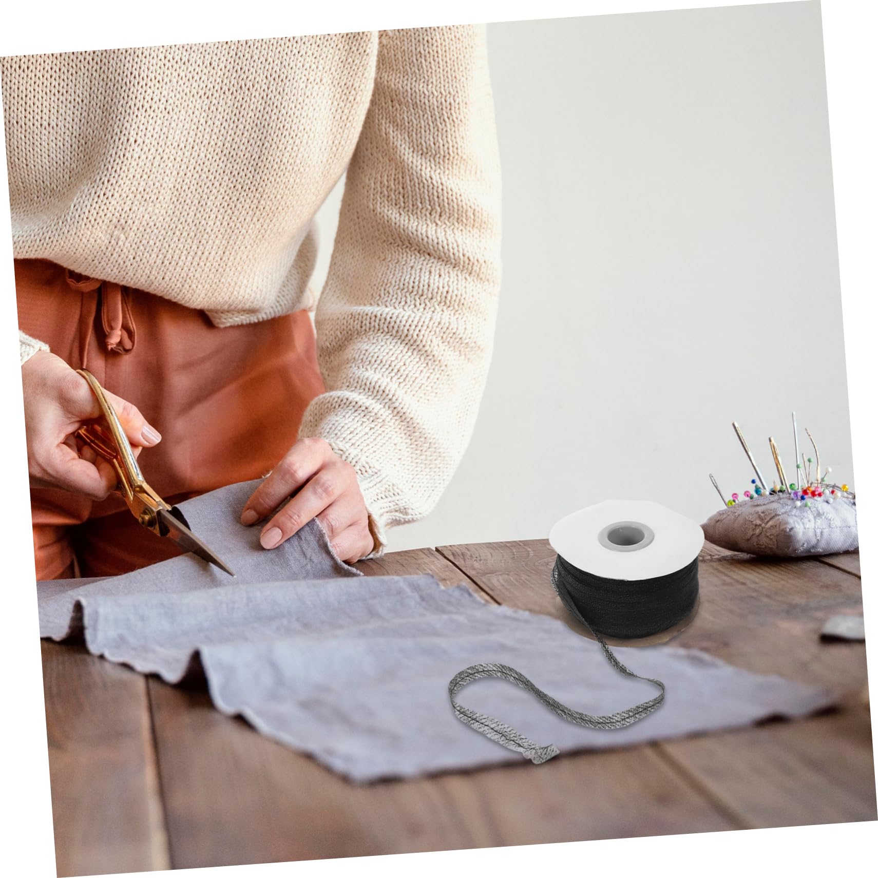 5rollos Tira De Entretela Termoadhesiva De Metros Para Costura Tela No Tejida Fusible Para Ropa y Accesorios Para Proyectos De Costura y Manualidades