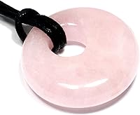 Vista 1 de CrystalAge Collar de piedra natal de Tauro - Rosquilla de cuarzo rosa