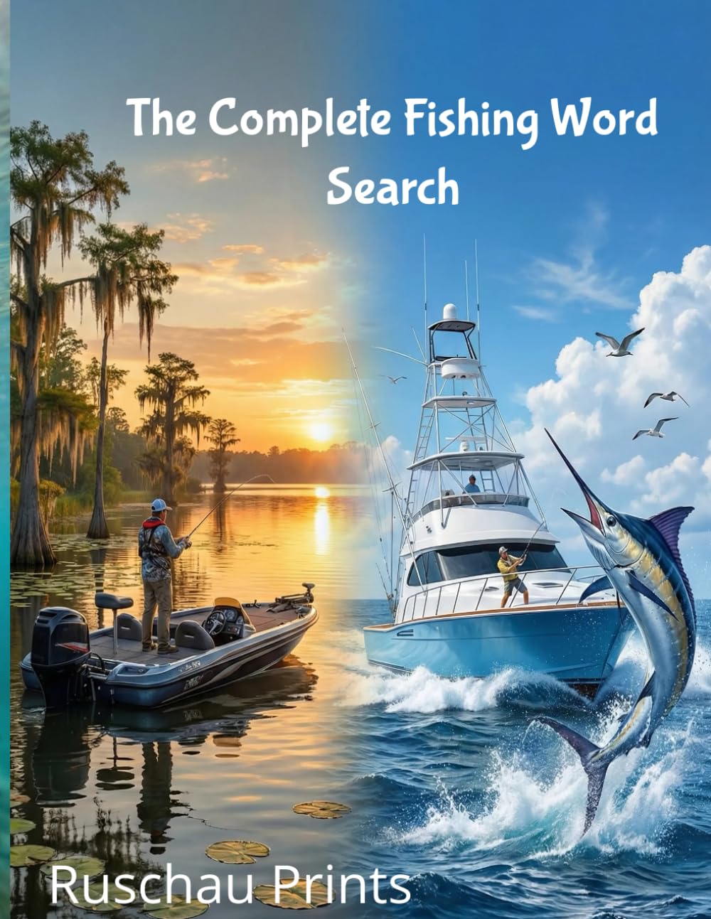 The Complete Fishing Word Search: 100 Large Print Puzzles for Freshwater & Saltwater Anglers
