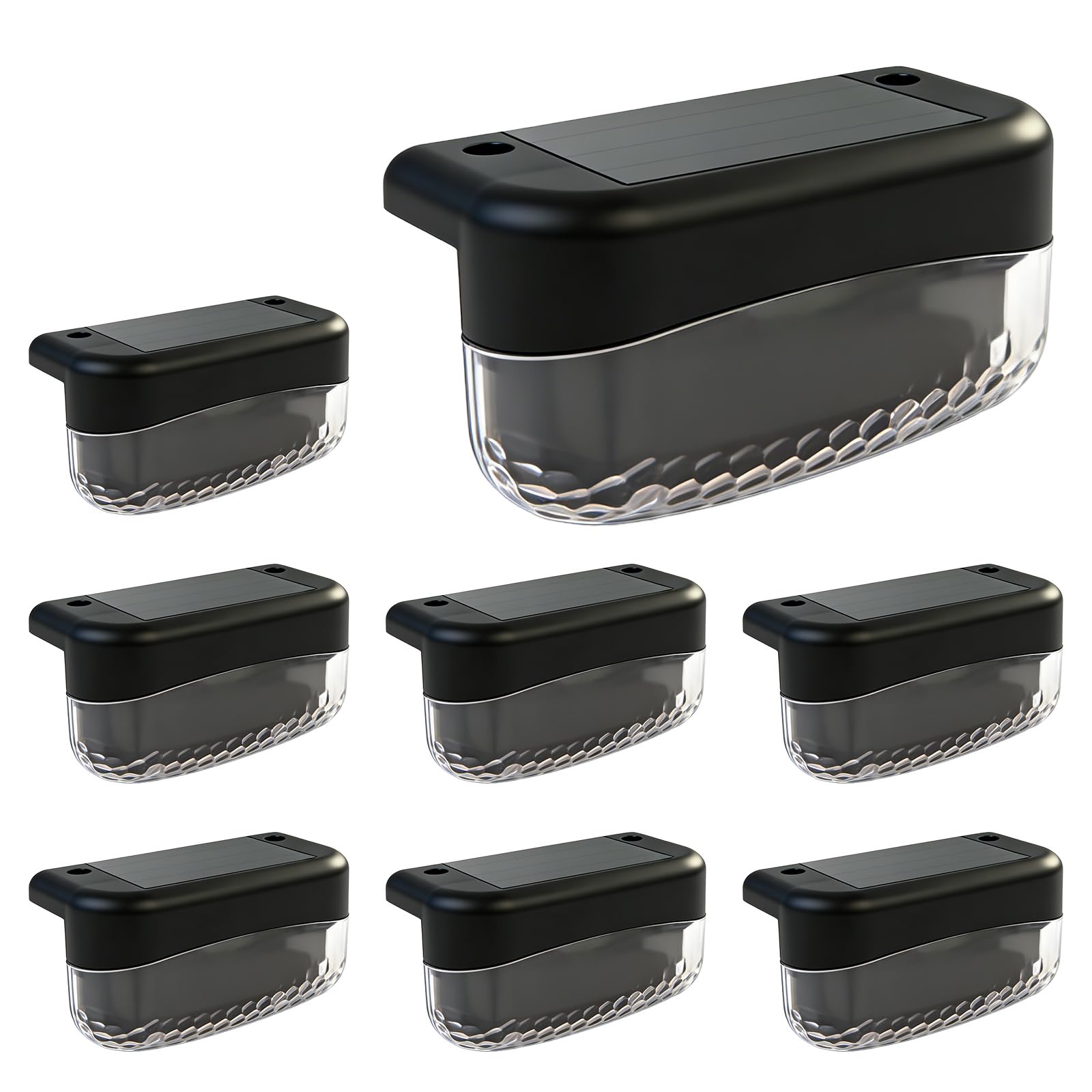 CREECHWA Luces Solares Exterior LED para Jardín y Terraza - 16 Pack de Lámparas Solares para Escaleras, Vallas y Patios, Impermeable, Encendido Automático, Blanco Frío, Instalación Fácil sin Cables — view 6