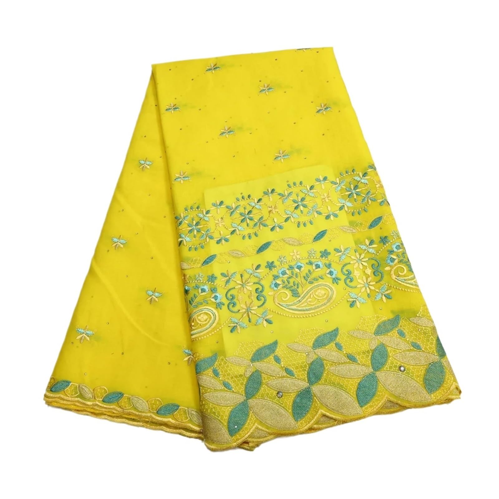 Tissu africain dentelle sèche coton brodé voile suisse pierres robe