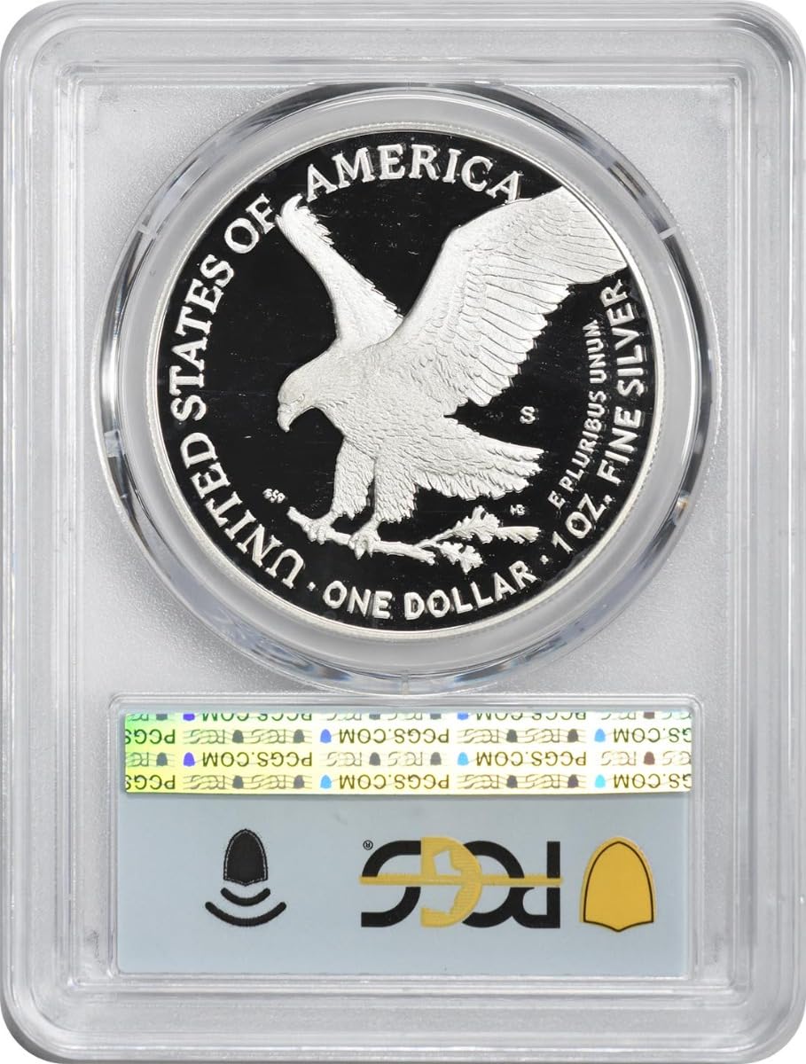2025 S $1 American Silver Eagle U.S. Navy Privy 250th Anniversary First Day of Issue PCGS PR69DCAM