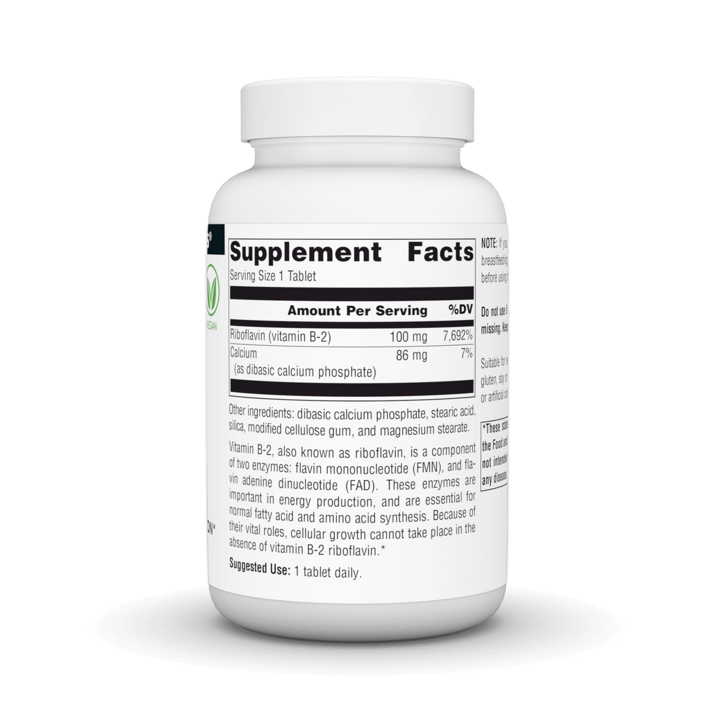 Source Naturals Vitamin B-2, 100 mg - 250 Vegan Tablets — Amazon image 3