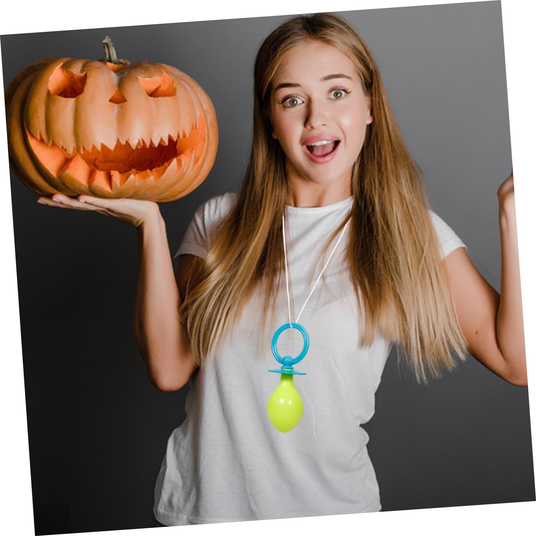 VANZACK Accessoire de Tétine Géante en Plastique Bleu Léger et Réutilisable pour Cosplay Halloween et Séances Photo à Thème