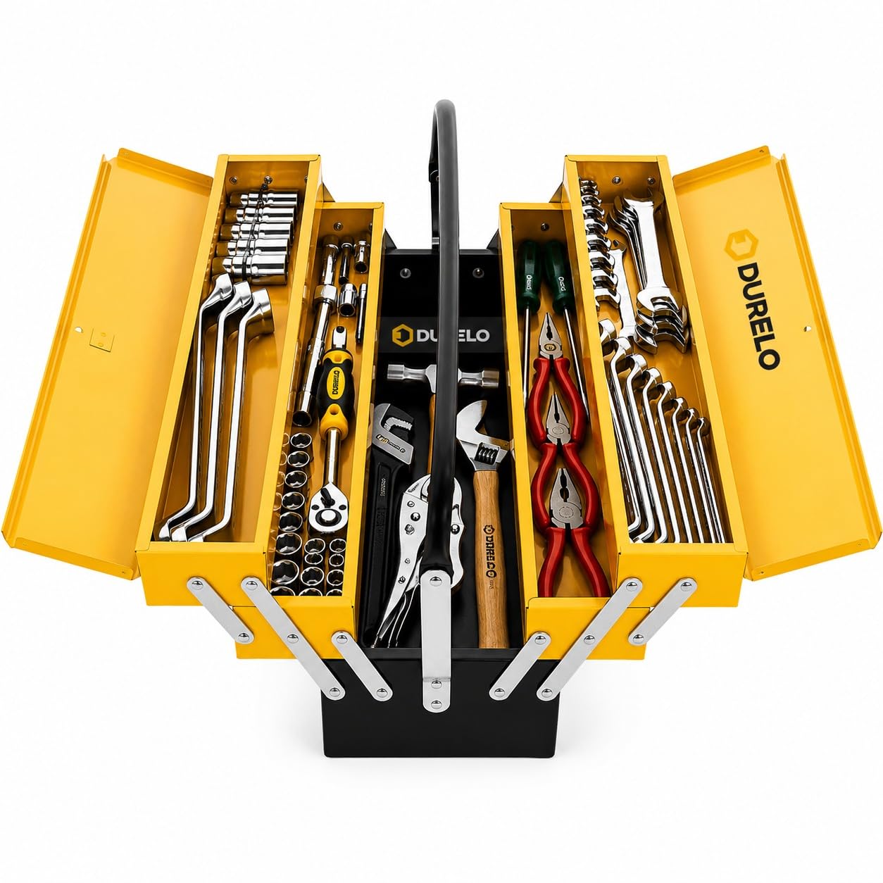 DKT-87, Multi Tool Set With Tool Kit Box for Professionals & DIY use in Home, Workshop & Garage (Yellow & Black, 87 Pieces)-image-21