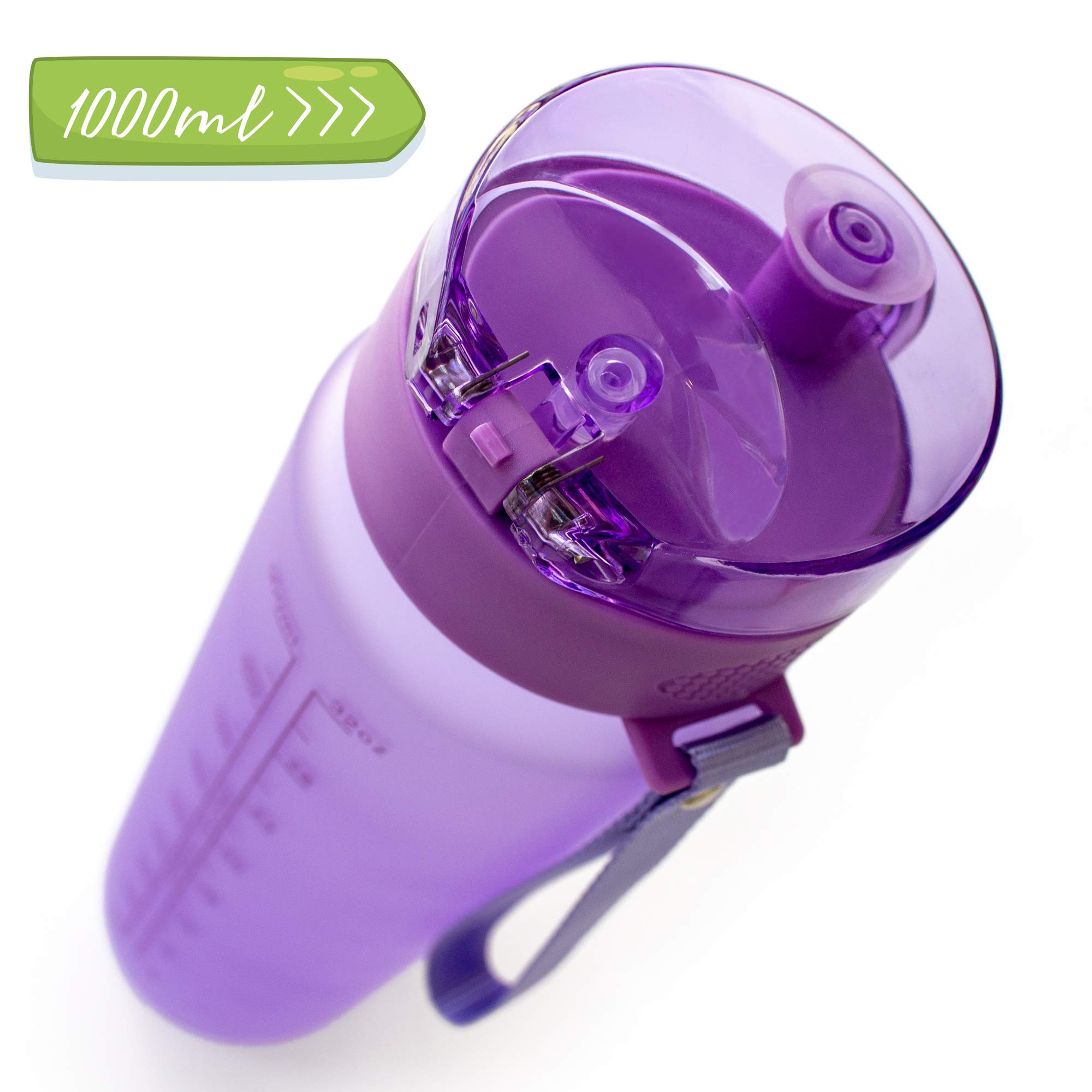 MELIANDA MA-7350 Sporttrinkflasche 1000ml – Auslaufsicher, BPA-frei, Perfekt Für Sport, Büro & Schule