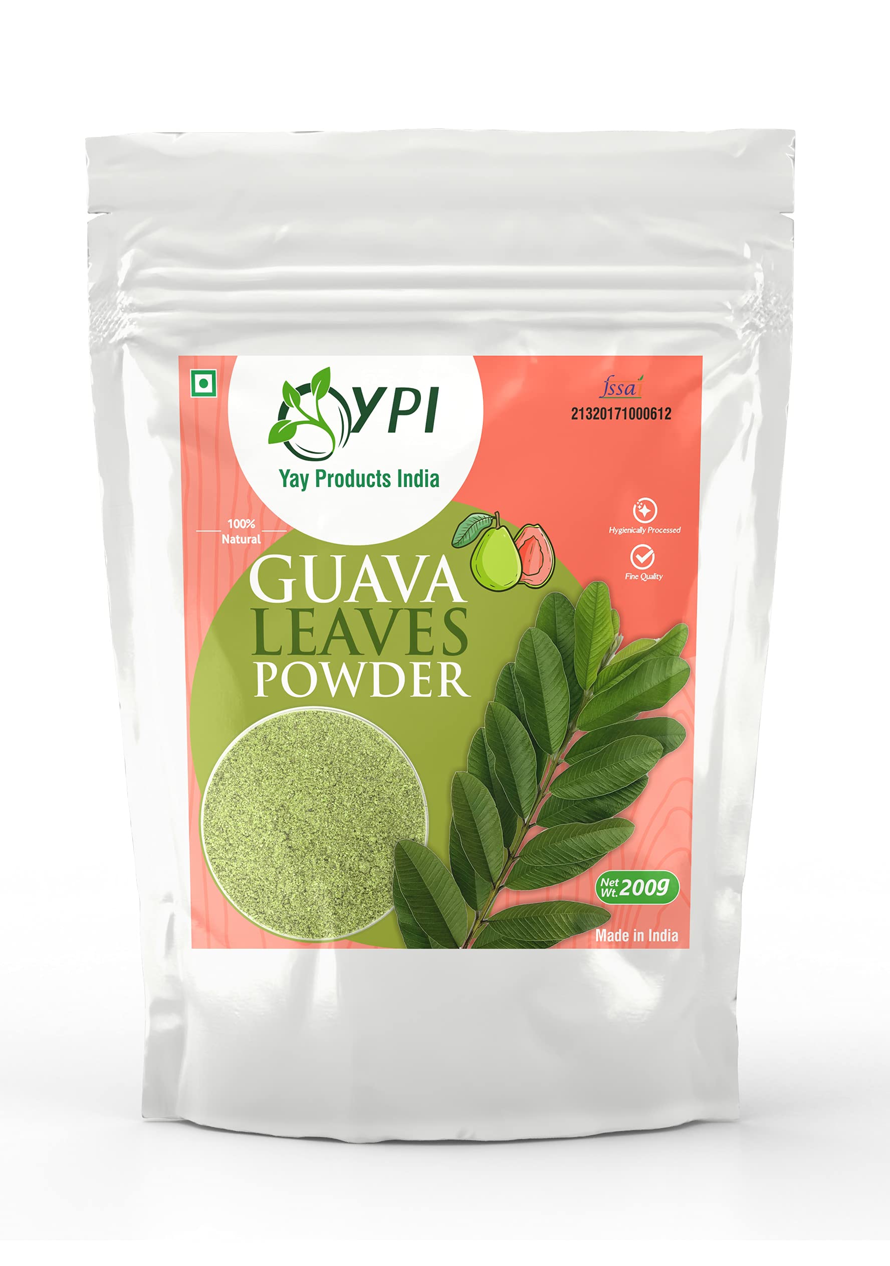 YAY PRODUCTS INDIA NATURAL GUAVA LEAVES POWDER (200 Gram)