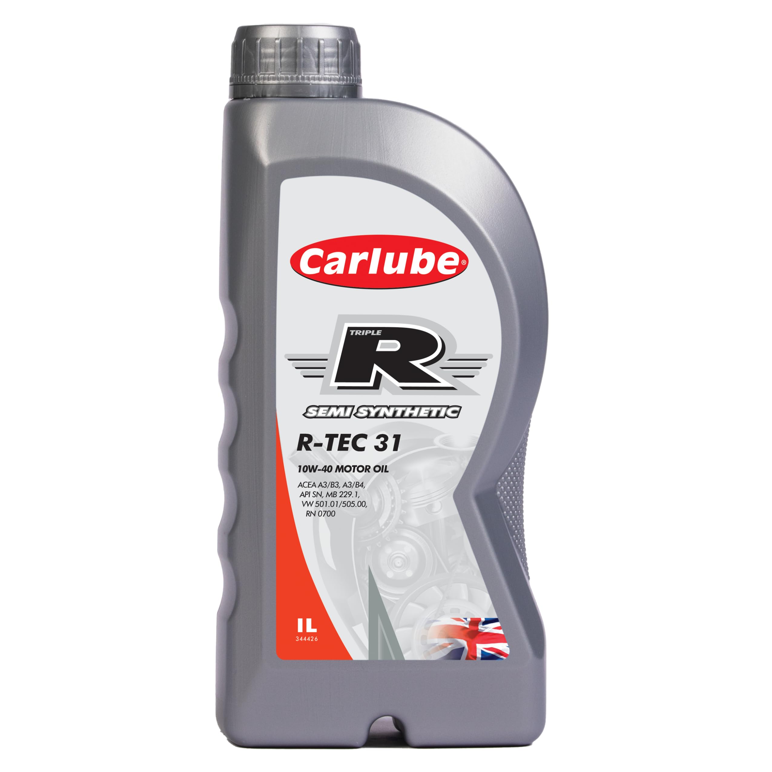Carlube Triple R 10W-40 Semi-Synthetic Engine Oil R-Tec 31 1L