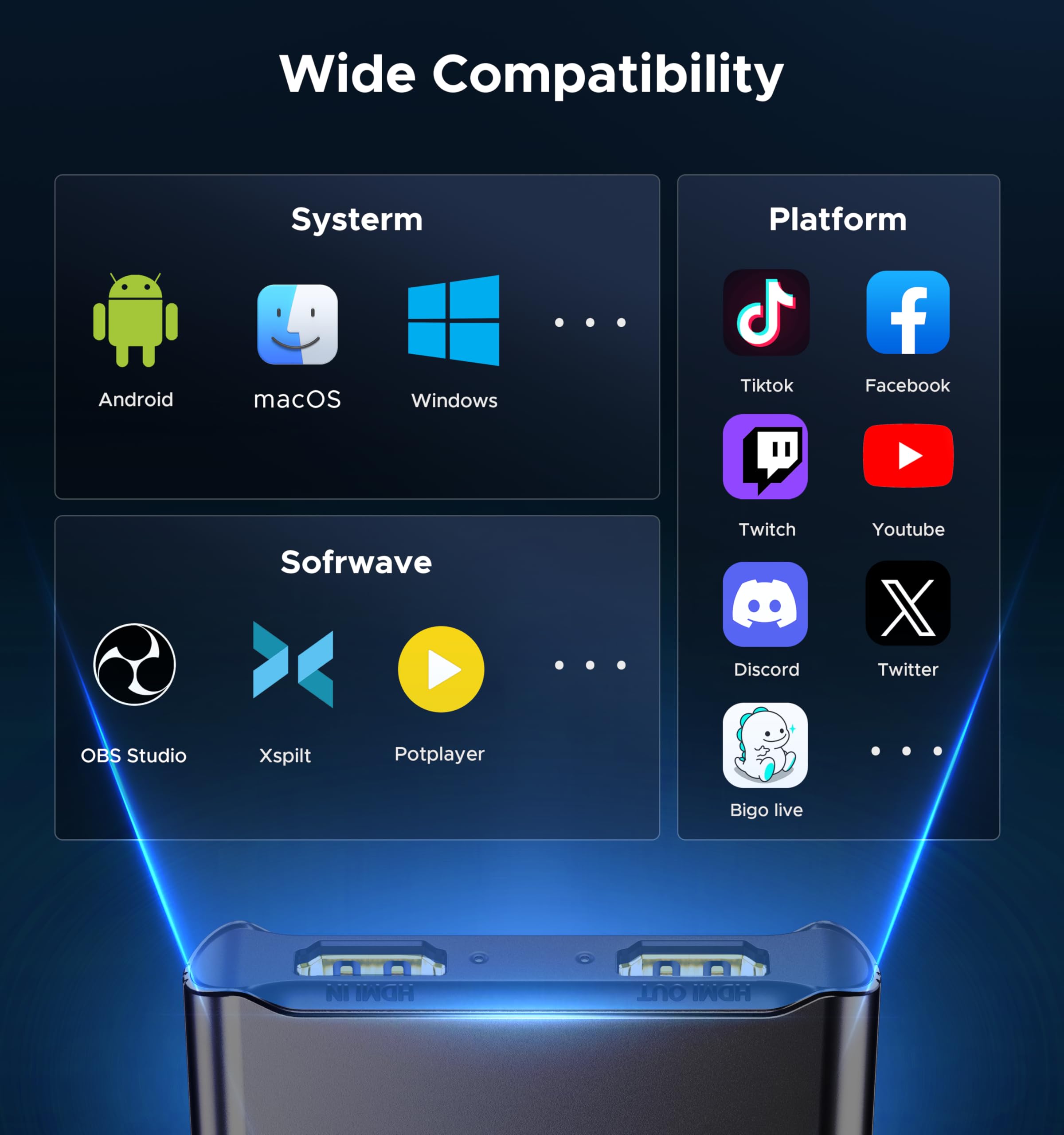 ByteWave-CC07-Capture Card- Black