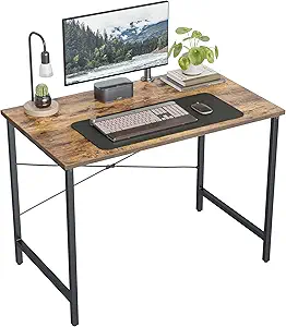 CubiCubi Computer Desk 32" Home Office Laptop Desk Study Writing Table, Modern Simple Style, Brown