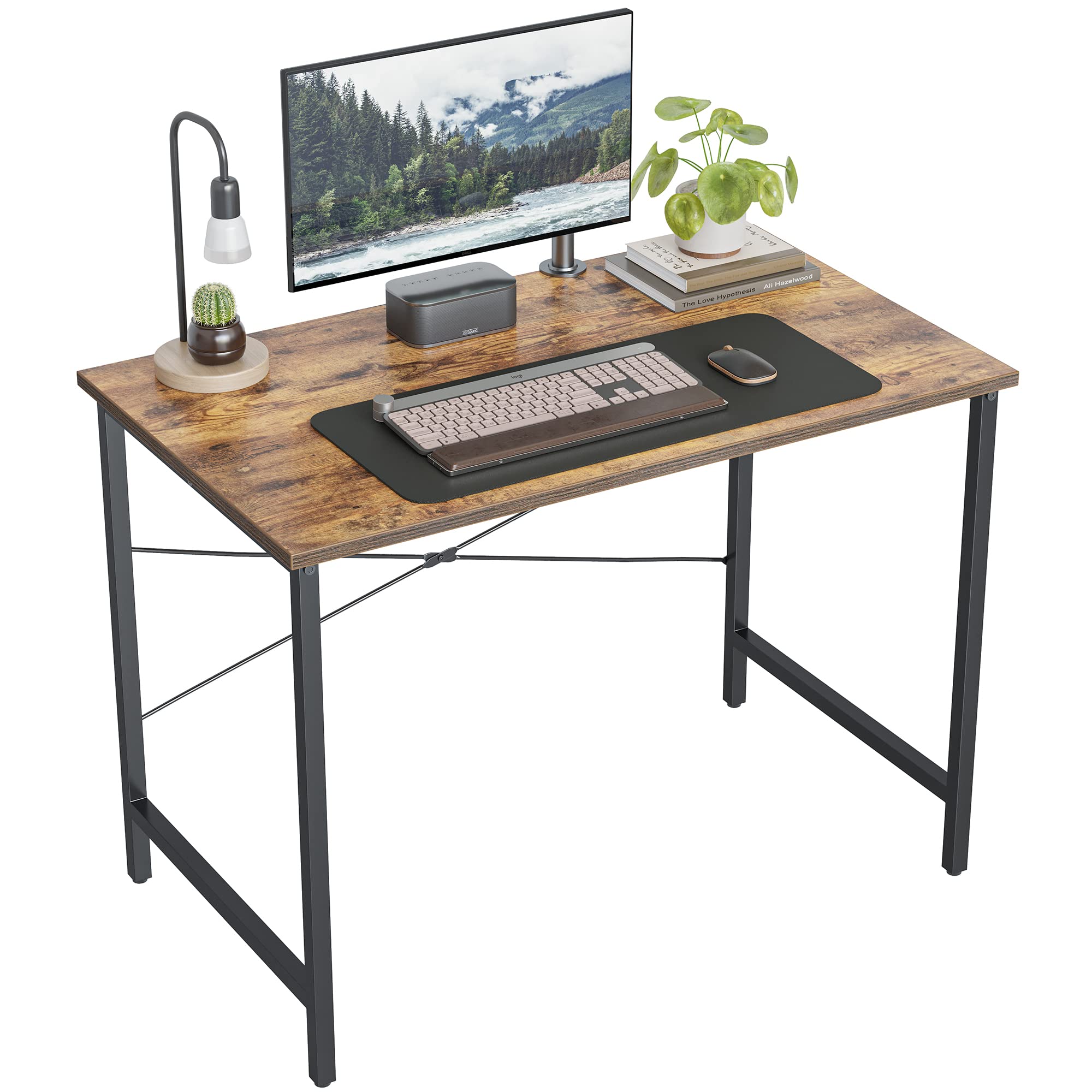 FEZIBO 32 inch Computer Desk Home Office Small Desk, Modern Simple Style PC Table for Home, Office, Study, Writing