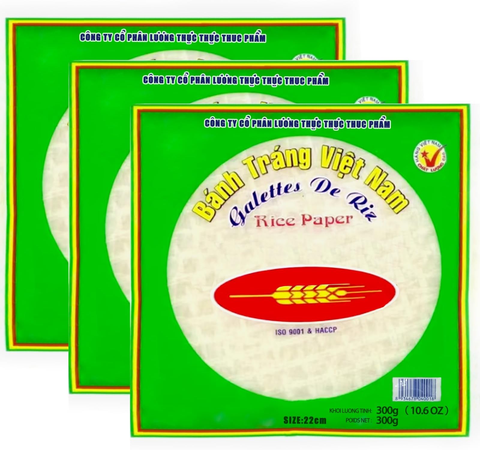 Rice Paper Wrappers Spring Roll Wrappers Organic Rice Paper Sheets Rice Wraps for Spring Rolls Egg Roll Wrappers Wonton Wrappers Dumpling Wrappers White Rice Paper Wraps (22cm) 105 PCS