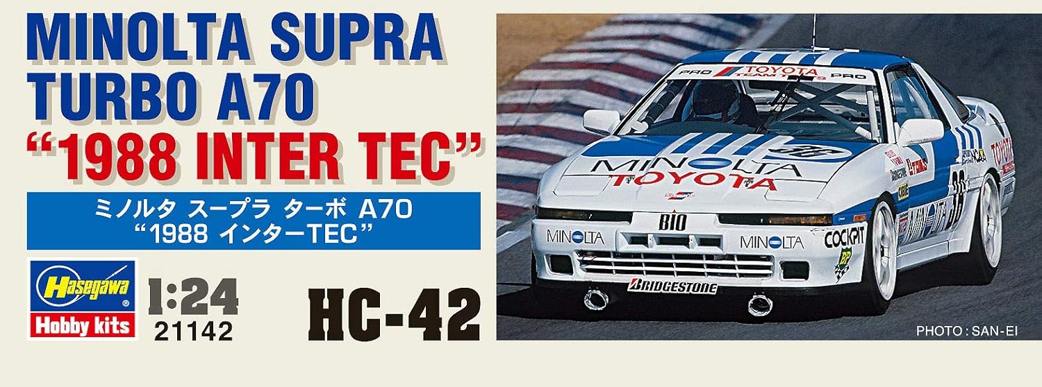 Hasegawa 1/24 Minolta Supra Turbo A70 1988 InterTEC