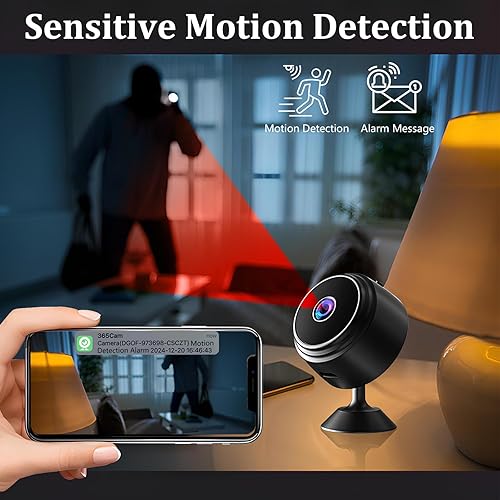 Miniatura 2 de Mini cámara oculta, cámara de niñera HD 1080P para mascotas, seguridad para bebés, cámara espía con visión nocturna, almacenamiento de tarjetas SD,