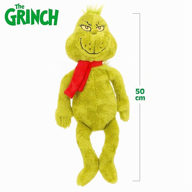Foto 4 de 7 de COLORBABY The Grinch Peluche navideño, Tamaño Grande 50cm, Licencia oficial, Material suave y blando