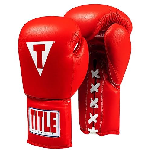 Title Classic Leather Lace Training Gloves 2.0 - Lace Up Boxing Glove, Boxing Competition Gloves, Boxing Sparring Gloves, Boxing Training Gloves, Boxing Bag Gloves, Boxing Gloves