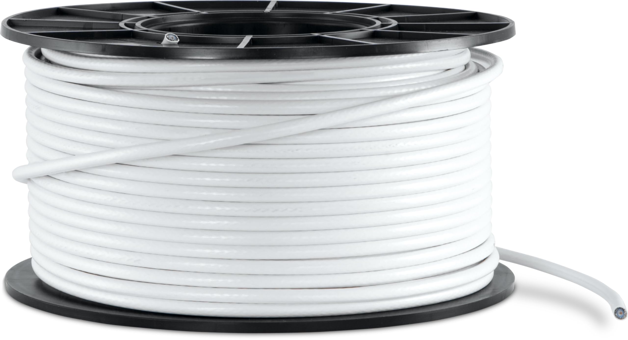TechniSat Cable coaxial SAT básico de 100 m – 110 dB, blindaje 4 vías, 5 – 3000 MHz, revestimiento de PVC, conductor interno de acero/cobre, cable de antena premium en rollo, para satélite, DVB-S2